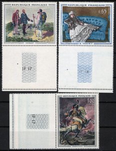 ZAYIX France 1049-1051 MNH Paintings Artist Courbet Manet Horses 051023SM146