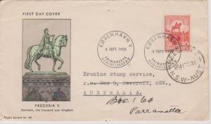 Denmark 1955 Frederik V First Day Cover to Australia