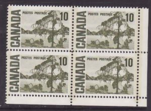 Canada-Sc#462piii- id9-unused 10c NH Centennial GT2 block-LR-PVA-1972-