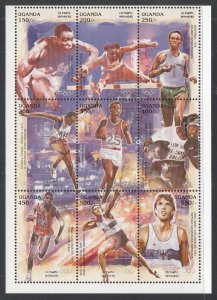 Uganda 1478 Summer Olympics Souvenir Sheet MNH VF