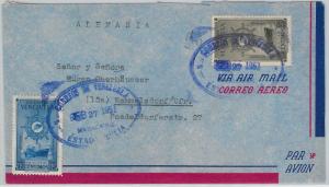 58723  -  VENEZUELA  - POSTAL HISTORY: COVER to GERMANY 1951 - BOATS