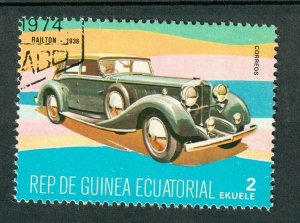 Equatorial Guinea Railton Vintage Car used CTO single