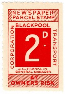 (I.B) Blackpool Corporation Railway : Newspaper Parcel 2d