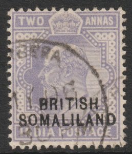 Somaliland Scott 23 - SG27, 1903 Edward VII 2a used