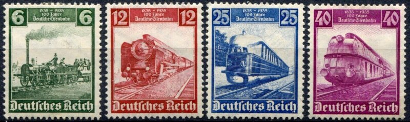 Deutsches Reich  Sc.#  459-62   MH