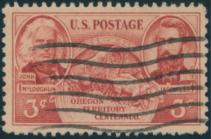 US 964 Oregon Territory Issue; Used -- See details and scan