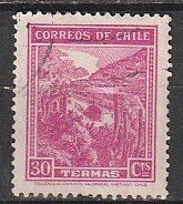 1938 Chile - Sc 202 - used VF - 1 single - Mineral Spas