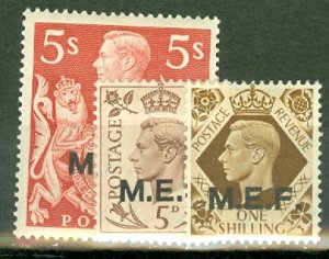 AB: Great Britain MEF 1-14 mint CV $71.80; scan shows only a few