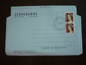 Postal History Aerogramme - Norfolk Island - Scott# 118a - Coil First Day Cover