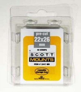 Scott/Prinz Single Vertical Self Adhesive Stamp Mount Size 22x26 Black #1047 B