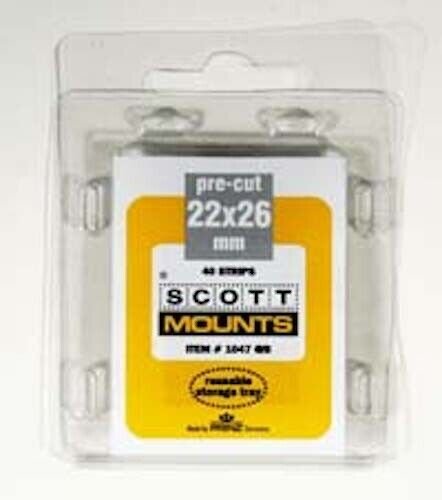 Scott/Prinz Single Vertical Self Adhesive Stamp Mount Size 22x26 Clear #1047 C