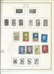 TUNISIA  OLD  MH/USED COLECTION WITH CLASSICS 7 PAGES