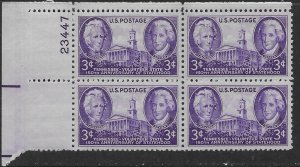 US #941 MNH Plate Block.  Tennessee Statehood. - Beautiful.