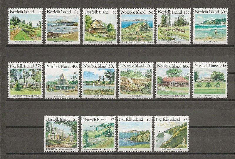 NORFOLK ISLAND 1987/88 SG 405/420 MNH