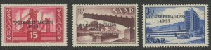 Saar 257-9 ** mint NH (2407 258)