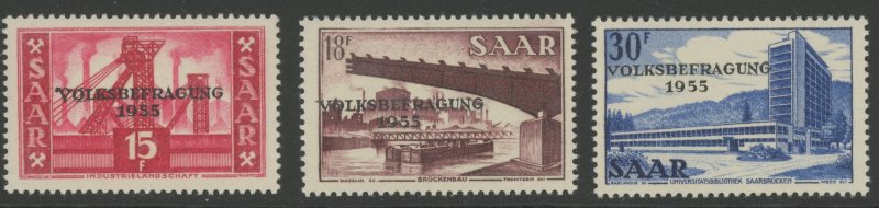 Saar 257-9 ** mint NH (2407 258)