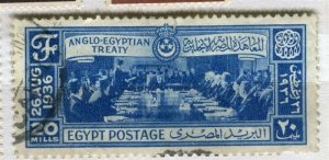 EGYPT; 1936 Anglo-Egypt Treaty fine used 20m. value SP-572607
