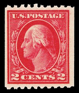 Scott 442 1914 2c Washington Coil Issue Mint F-VF OG NH Cat $22.50