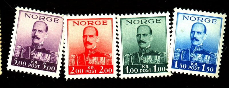 NORWAY 177-80 MINT FVF OG LH Cat $12