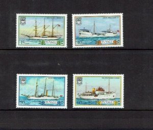 Tuvalu: 1987 Ships (4th series), Missionary Steamers, MNH set.