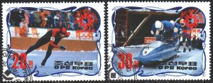 North Korea. 1984. 2457-58. Sarajevo Winter Olympics. USED.