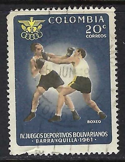 Colombia 738 VFU BOXING Z3112