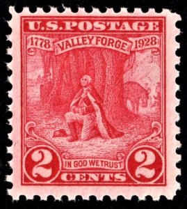 US 645 MNH VF 2 Cent Valley Forge