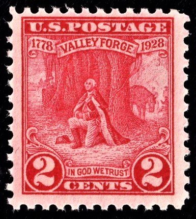 US 645 MNH VF 2 Cent Valley Forge