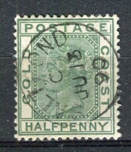 GOLD COAST; 1880s classic early QV issue fine used 1/2d. value Postmark