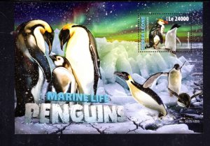 SIERRA LEONE #3692 2016 PENGUINS MINT VF NH O.G S/S