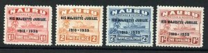 Nauru SG40/43 1935 Silver Jubilee Set M/M