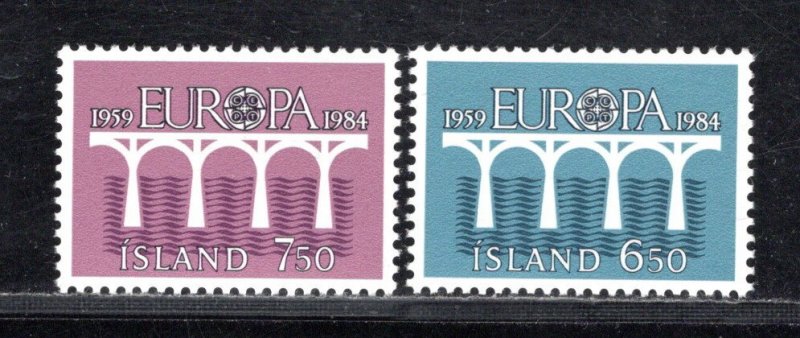 ICELAND SC# 588-89  FVF/MNH