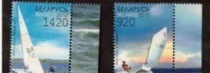 Belarus Sc 728-9 MNH of 2010 - Sailboats - FH02