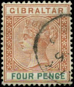 Gibraltar Scott #17 Used