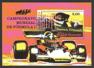 Doyle's_Stamps: 1972 Brazilian Car Racing Souvenir Sheet, cv $8.50   (L34)