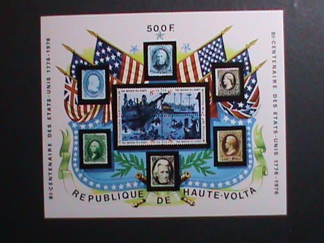 UPPER VOLTA-1976- BICENTENARY OF AMERICAN REVOLUTION IMPERF:MNH S/S- VF