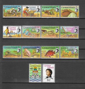 CAYMAN ISLANDS 1974 SG 346/59 MNH Cat £38