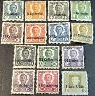 ITALY # N20-N33--MINT/HINGED---COMPLETE SET---OCCUPATION---1918