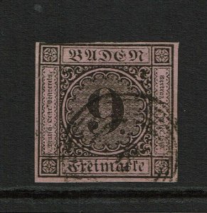 Baden SC# 4 (a?), Used, signed back - S14356
