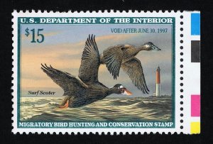 EXCELLENT GENUINE SCOTT #RW63 VF-XF MINT OG NH 1996 FEDERAL DUCK STAMP #21597