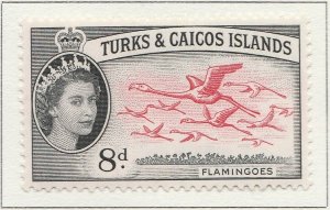 1957 English Colonies British Colony TURKS AND CAICOS ISL 8d MH* A28P14F27296-