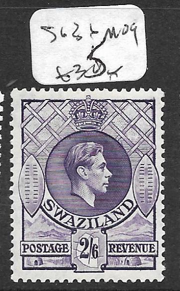 SWAZILAND (P1109B) KGVI 2/6  SG36  MOG