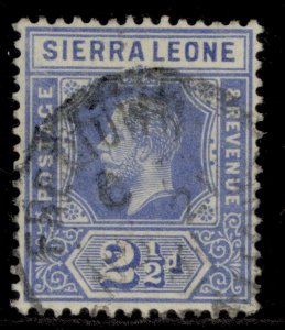 SIERRA LEONE GV SG116a, 2½d ultramarine, FINE USED. 