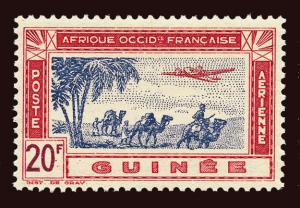 FRENCH GUINEA Scott #C12 1942 camels and airplane unused OG LH