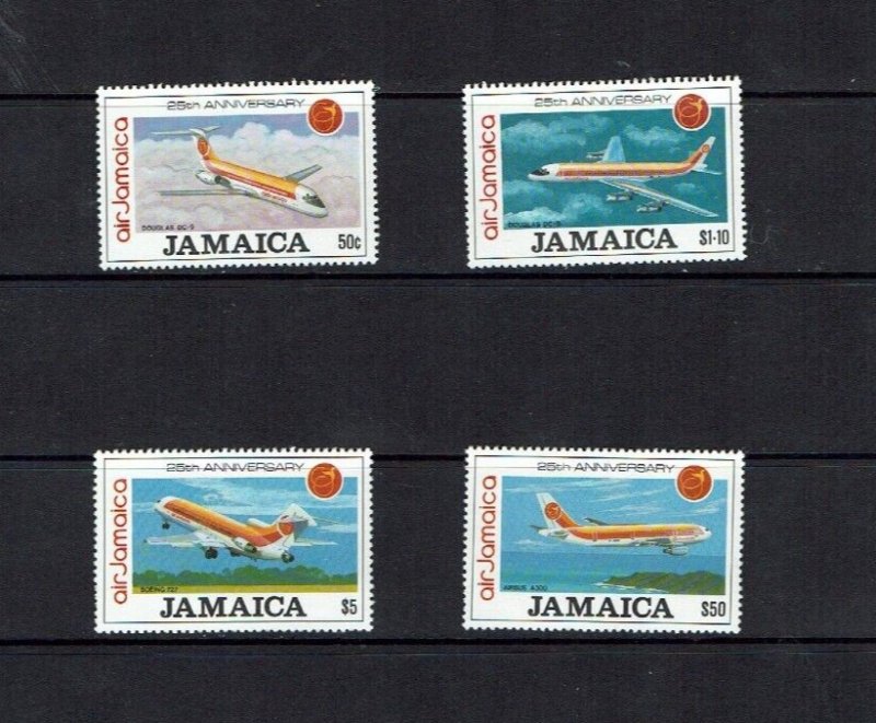 Jamaica: 1994, 25th Anniversary of Air Jamaica,  MNH set