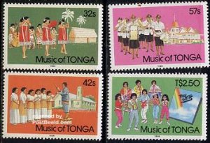 Tonga 1988, Music 4v, MNH