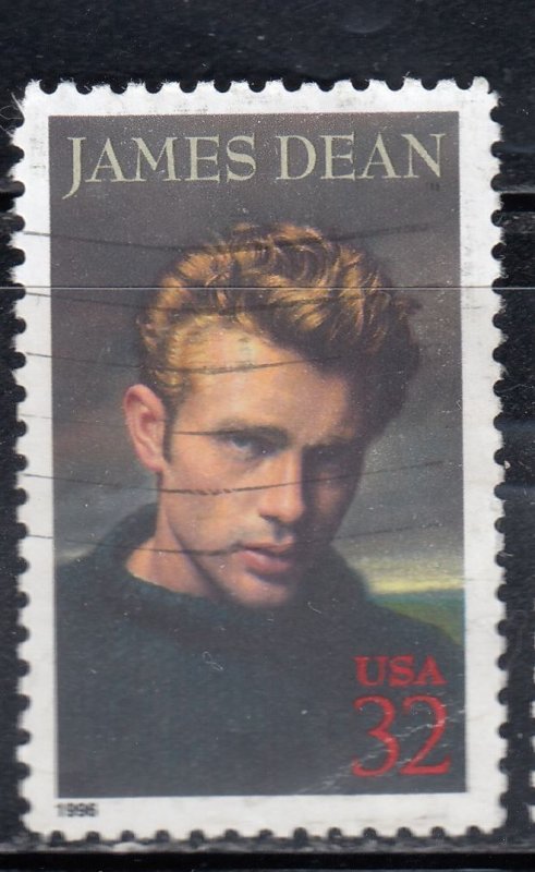 US 1996 Scott # 3082; 32c used James Dean from 1996 Used