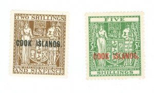 Cook Islands #124A-125 Unused Single