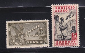 Mexico C136, C140 MNH Flight