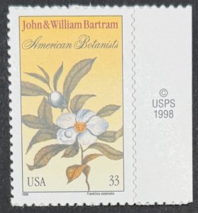 USA, 1999, SC# 3314, Bartman, Botanists, MNH, VF